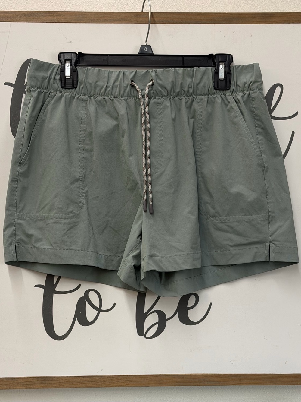 Free Fly Apparel Women's Light Sage Elastic-Waist Athletic Shorts